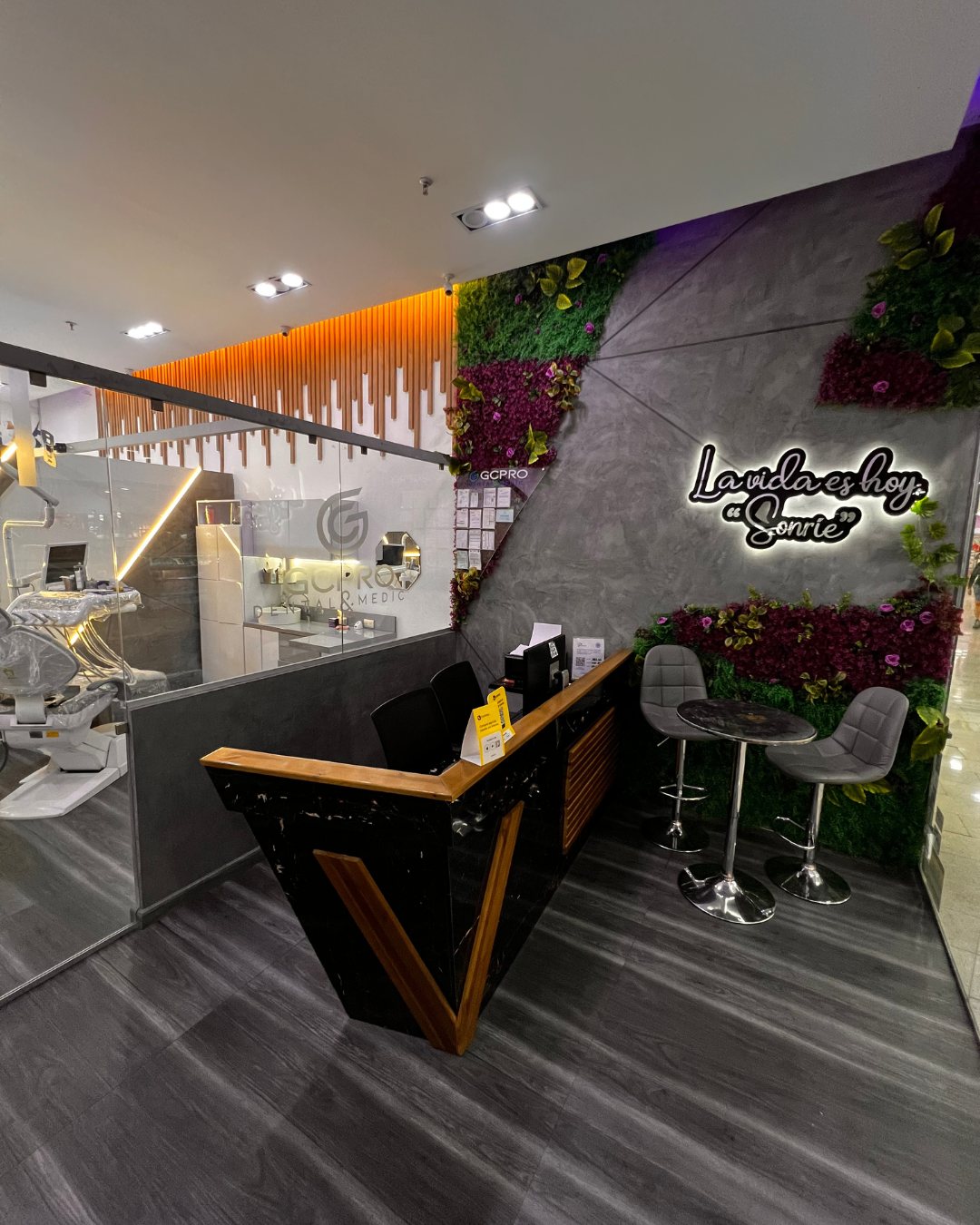Recepción de GCPRO Clínica Dental en Caracas